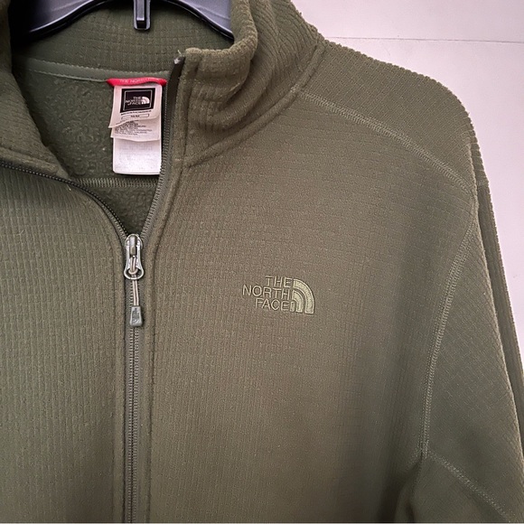 The North Face Vintage Windstopper Full Zip Fleece Size Medium Green Jacket - Picture 5 of 15
